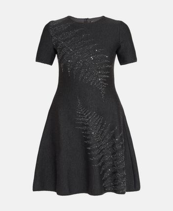 Wool-blend dress