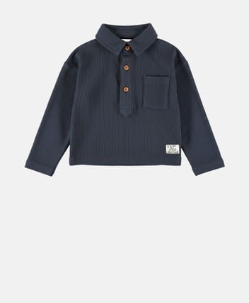 Long-sleeved polo shirt