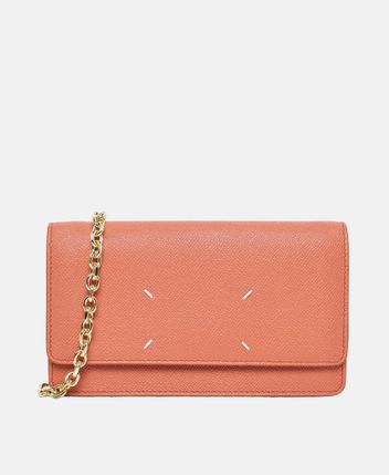 Wallet with shoulder strap Four stitches
