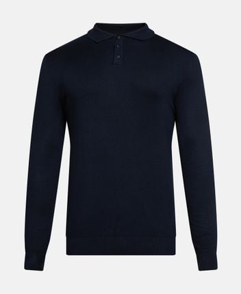 Knitted polo shirt