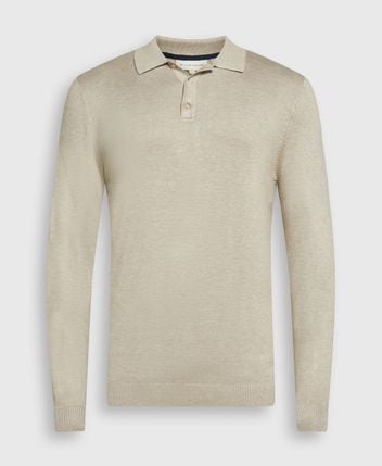 Knitted polo shirt