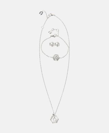 Necklace, bracelet and ear studs set Valeria