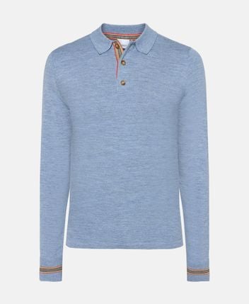 Woolen long-sleeved polo Pace