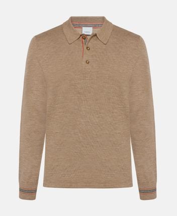 Woolen long-sleeved polo Pace