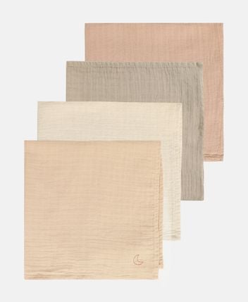 Muslin nappies, pack of 4 Organic