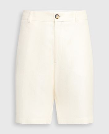 Linen-blend bermudas