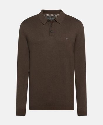 Knitted polo shirt