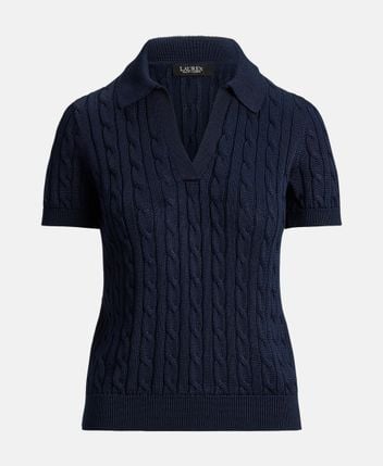 Knitted polo shirt