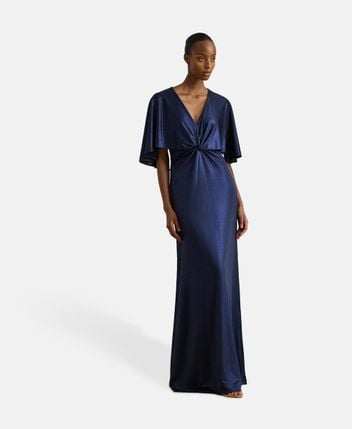 Evening dress with cape