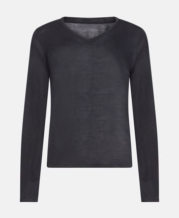 Silk-blend top