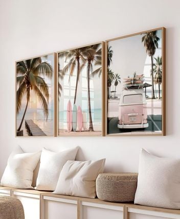 Framed pictures, set of 3