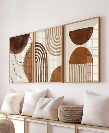 Framed pictures, set of 3