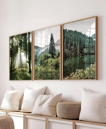Framed pictures, set of 3
