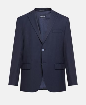 Wool-blend suit jacket