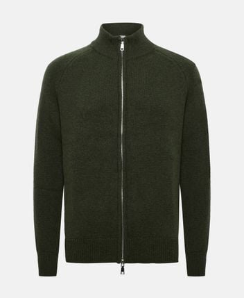Wool-blend cardigan