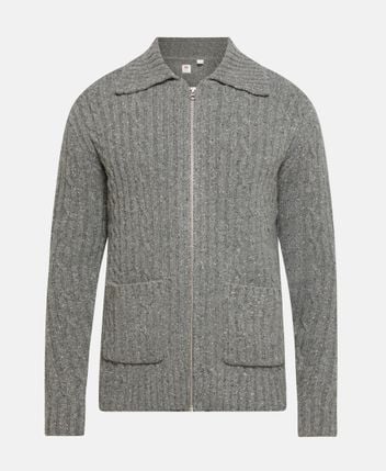 Wool-blend cardigan