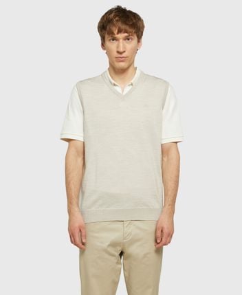 Wool sleeveless pullover Liam