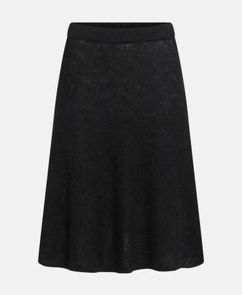 Wool-blend skirt