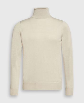 Wool-blend rollneck
