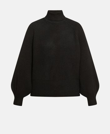 Wool-blend rollneck