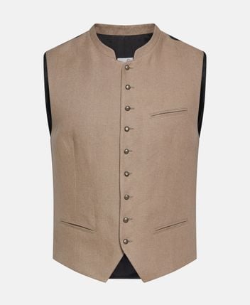 Traditional linen costume gilet Berthold