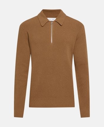 Woolen polo shirt