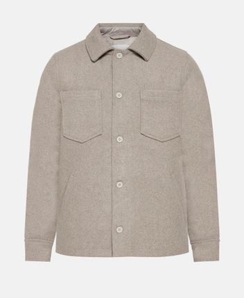 Wool-blend shacket