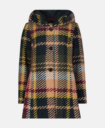 Wool-blend short coat