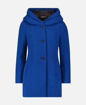Wool-blend short coat