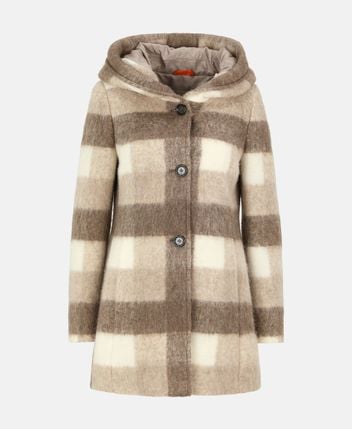 Wool-blend short coat