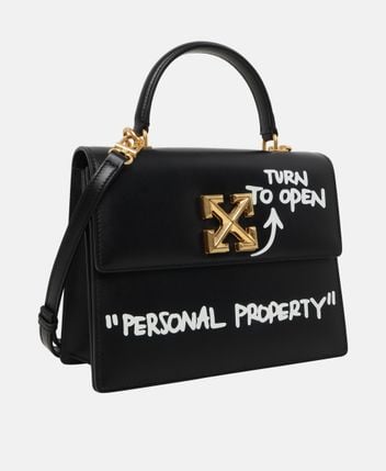 Leather handbag Jitney