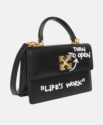 Leather Top Handle bag Jitney