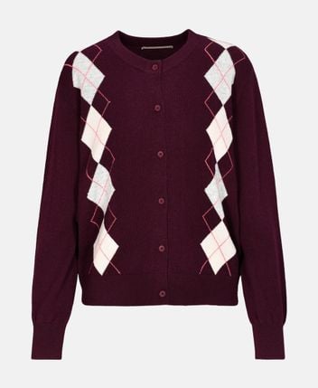 Wool-blend cardigan