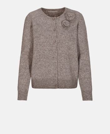Wool-blend cardigan