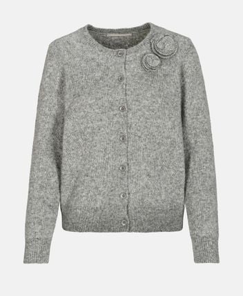 Wool-blend cardigan