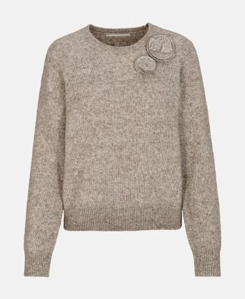 Wool-blend pullover