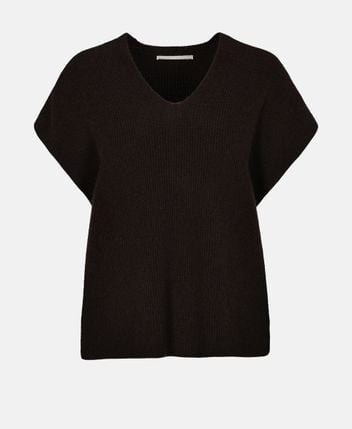 Cashmere sleeveless pullover