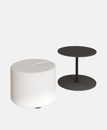 Side table with stool Vexana