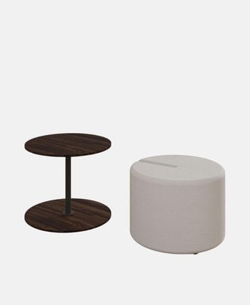 Side table with stool Vexana