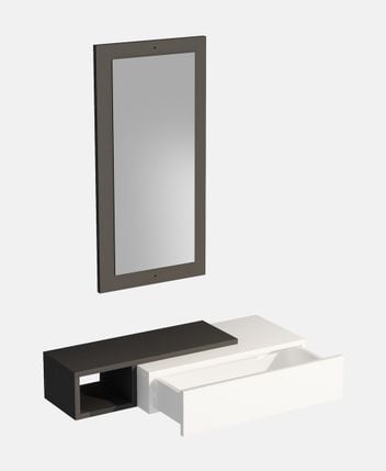 Wall mirror with shelf Vien