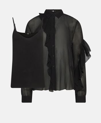 Long-sleeved blouse