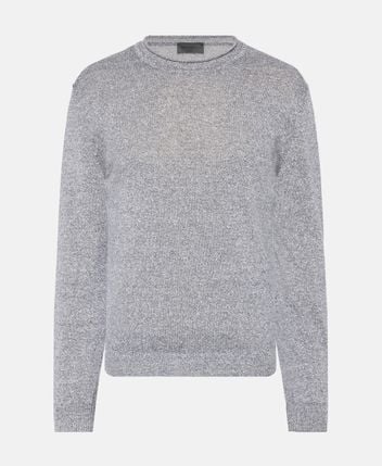 Linen-blend pullover