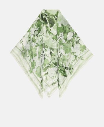 Linen square scarf
