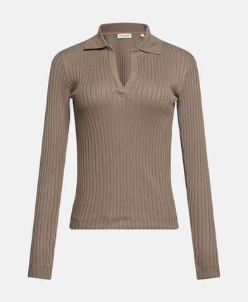 Knitted polo shirt