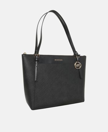Leather tote bag Voyager