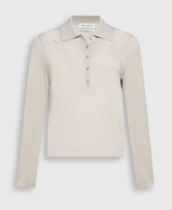 Woolen polo shirt