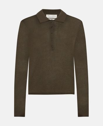 Woolen polo shirt