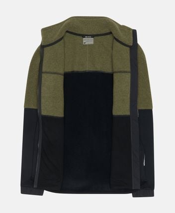 Wool-blend fleece jacket