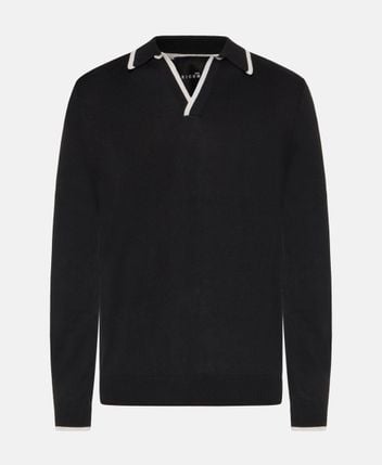 Knitted polo shirt