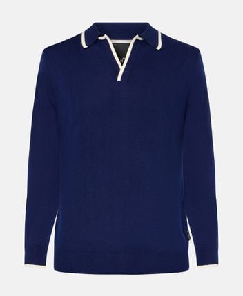 Knitted polo shirt